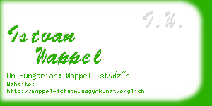 istvan wappel business card